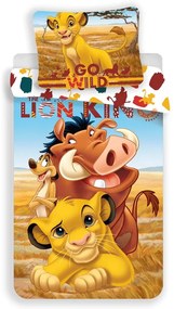 Bawełniana pościel dziecięca jednoosobowa 140x200 cm Lion King – Jerry Fabrics