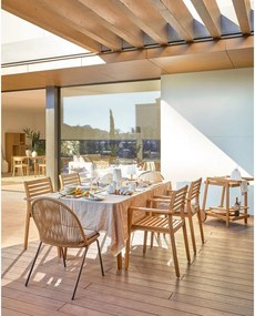 Krzesło ogrodowe z drewna akacji Kave Home Hanzel