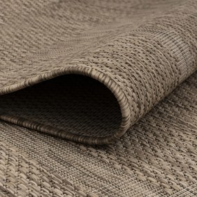 Dywan zewnętrzny Relax ramka brązowy 200 cm x 290 cm
