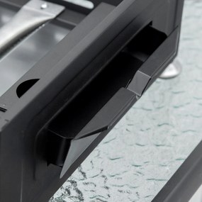 Outsunny Grill Gazowy z 3 Palnikami, Wężem, Antyadhezyjną Płytą Grillową, Stal Nierdzewna, Kolor: Srebrny, 63 x 48 x 21 cm