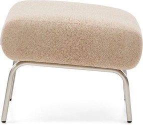 Jasnobrązowy podnóżek z tkaniny szenilowej Amsen – Kave Home