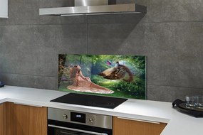 Panel nad Blat Kuchenny Kobieta z Bażantem w Lesie