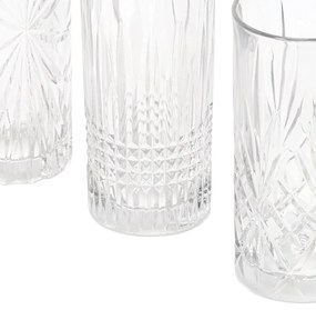 Zestaw 3 szklanek we wzory, 380 ml