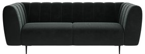 Ciemnoszara aksamitna sofa Ghado Shel, 210 cm