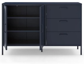 Ciemnoniebieska komoda 140x90 cm Diora – Marckeric