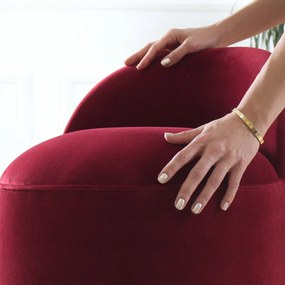 Taboret Dover Claret Red