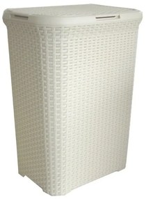 Kremowy plastikowy kosz na pranie 40 l Style – Curver