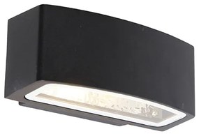 Zewnetrzna Nowoczesna lampa ścienna zewnętrzna czarna IP44 - Latina Nowoczesny Oswietlenie zewnetrzne