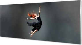 Szklany Panel Elegancja w Czarnej Sukni