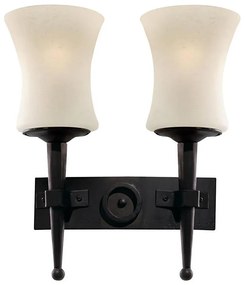 Searchlight 0812-2BK - Kinkiet CARTWHEEL 2xE27/60W/230V