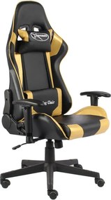 Czarno-złoty fotel gamingowy Z8-F68