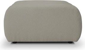 Pufa BALOO w kolorze jasnej szarości w tkaninie LAMBI 11