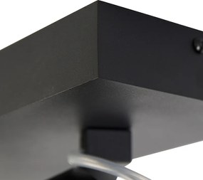 Designerski reflektor czarny regulowany 2-światła - Go