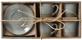 Zestaw kamionkowych filiżanek do espresso, 60 ml