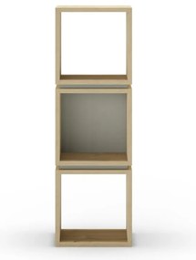 Zielony regał w dekorze dębu 32x99,5 cm Lofty – Marckeric
