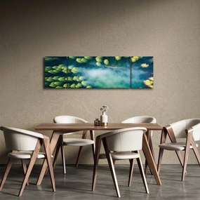 Obraz - Las spowity mgłą (170x50 cm)