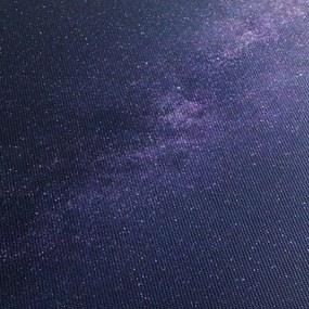 Obraz nocnego nieba (z zegarem) (90x30 cm)