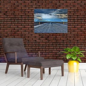 Obraz drogi podczas burzy (70x50 cm)