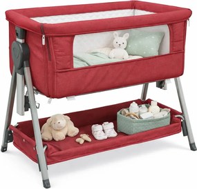 Czerwone przenośne łóżeczko niemowlęce G2-E81