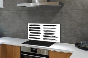 Panel Szklany Artystyczne Pociągnięcia Pędzlem