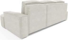 Narożnik MOLLY Lewostronny z funkcją spania, wolnostojący tkanina ABRIAMO 04 Biały