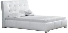 Łóżko tapicerowane glamour Helik 140x200 - 44 kolory