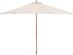 Fieldmann - Parasol śr. 3 m kremowy/akacja