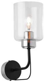 Jupiter 1885 - Kinkiet CERES 1xE27/15W/230V matowy chrom/czarny