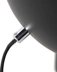 Industrialna lampa stołowa czarna ze złotym wnętrzem - Magna Eglip