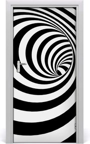Naklejka samoprzylepna na drzwi Spirala w paski