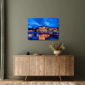 Obraz na szkle nocnego miasta Hoi An w Wietnamie (70x50 cm)
