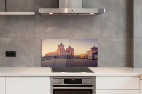 Panel Szklany Poranek przy Bazylice w Krakowie