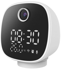 Solight 1D81- Inteligentna kamera z termometrem, budzikiem i oświetleniem LED 1296p Wi-Fi Tuya IP65