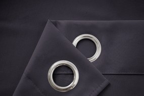 Zasłona OXFORD LIGHT 140x250 cm, ciemnoszara Zawieszanie: Taśma z wiązaniami