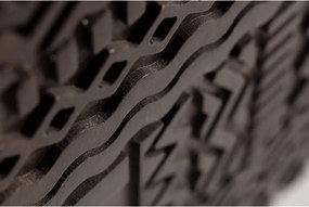 Ciemnobrązowa komoda z litego drewna mango 160x75x40 cm Kalai – MOME