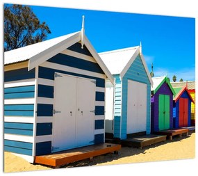 Obraz na szkle - Brighton Beach, Melbourne, Australia (70x50 cm)