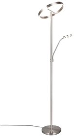 Lampa stojąca LED w kolorze srebra (wysokość 180 cm) Willis – Trio