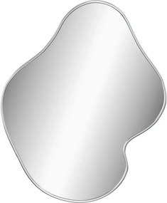 Srebrne eleganckie lustro wiszące 60x50 cm Z0-G30