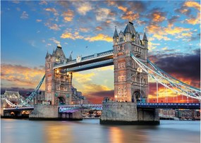 Obraz na szkle - Tower Bridge, Londyn, Anglia (70x50 cm)