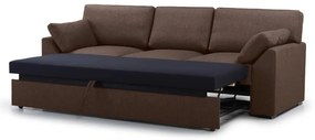 Brązowa rozkładana sofa 233 cm Janson – Scandic