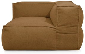 Brązowy worek do siedzenia z materiału bouclé Mass Corner 125 Right – SLOWDOWN