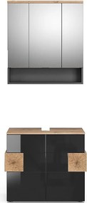 Zestaw mebli łazienkowych antracyt 73x37x64 eden