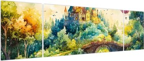Obraz - Baśniowy zamek (170x50 cm)