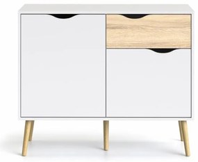 Biała komoda OSLO 75387 z 1 szufladą