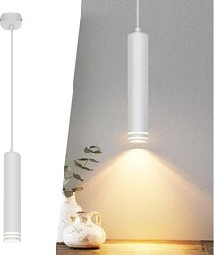 Lampa wisząca Nettlife GU10 Cylinder, 1-punktowa, nowoczesna aluminiowa lampa wisząca, regulowana wysokość