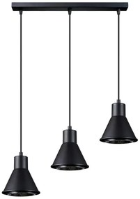 Czarna lampa wisząca nad stół punktowa - S171 K8-W21