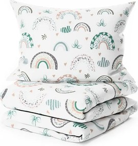 PrzytulneMieszkanie.pl PrzytulneMieszkanie.pl Krepowa pościel do łóżeczka Renforcé RAINUBI biała Rozmiar pościeli: 45 x 65 cm | 90 x 140 cm