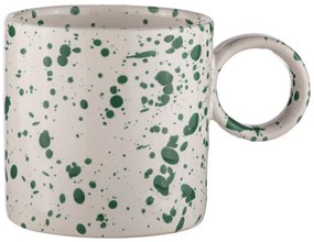 Biało-zielone kamionkowe kubki zestaw 2 szt. 450 ml Carnival – Ladelle