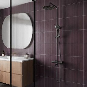 Zestaw Prysznicowy Natryskowy Z Termostatem Rea Lungo Tytan