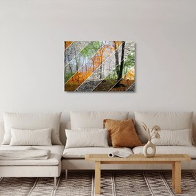 Obraz na szkle - Zmieniające się pory roku (70x50 cm)